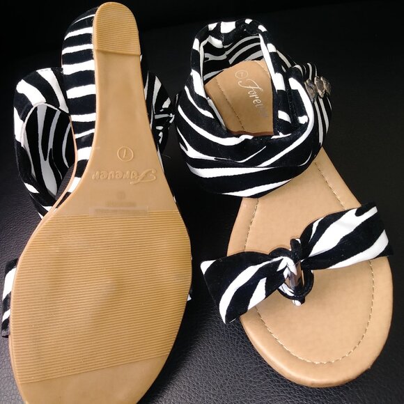 Brand New Forever Shoes, Zebra Print. - Picture 4 of 6